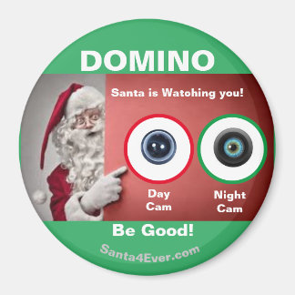 Imán ¡DOMINO Santa te está vigilando! Día y noche