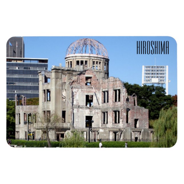 Imán domo de paz hiroshima (Horizontal)