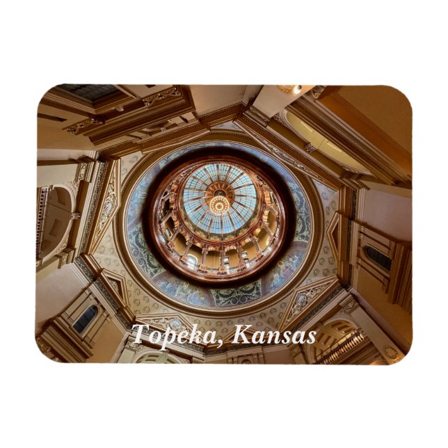 Imán Domo del Capitolio Estatal de Topeka (Horizontal)