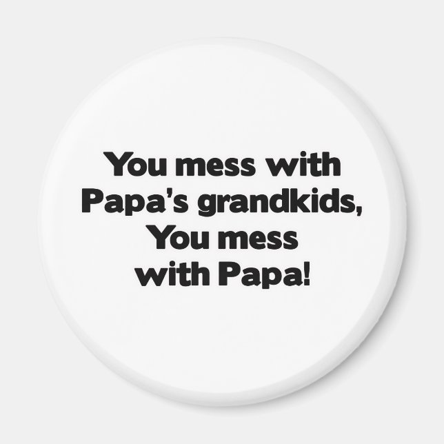 Imán Don't menear con papá&apos (Frente)