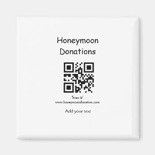 Imán Donaciones de luna de miel sencillas y minimalista