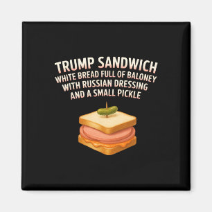 Imán Donald, gracioso Rótulo anti sandwich de Trump