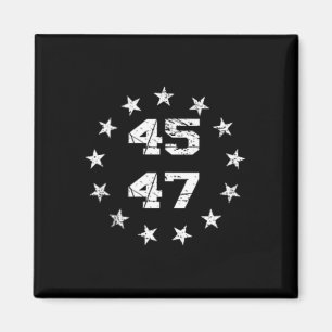 Imán Donald Trump 2024 45 47 Bandera Estadounidense 4 D