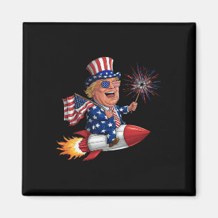 Imán Donald Trump 2024 Feliz 4 de julio a Trump