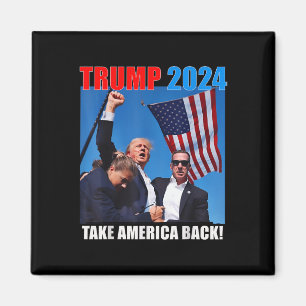 Imán Donald Trump 2024 recuperó la bandera estadouniden