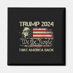 Imán Donald Trump 2024 recuperó la bandera estadouniden
