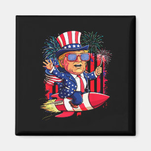 Imán Donald Trump 2025 Feliz 4 de julio a Trump