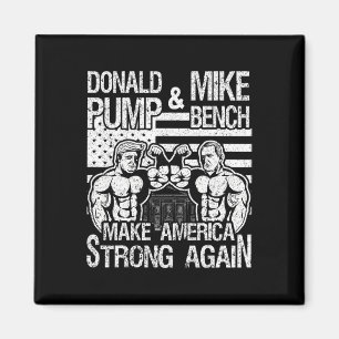 Imán Donald Trump Bombear Mike Pence Prensa de Banco Cu