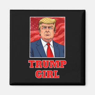 Imán Donald Trump Chica divertida gran presidente estad