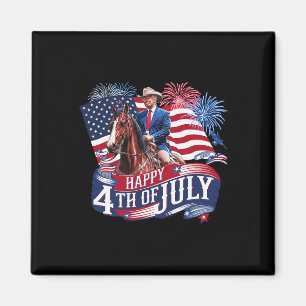 Imán Donald Trump Feliz 4 de julio para patriotas Améri