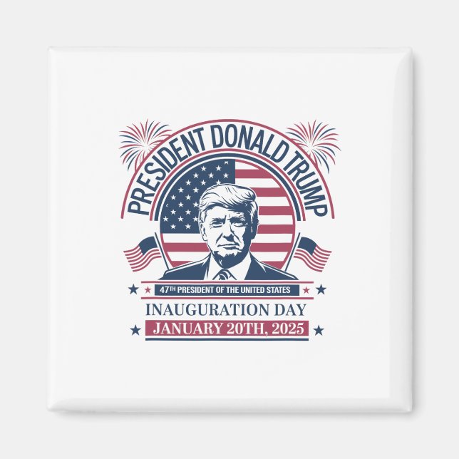 Imán Donald Trump gana 47° presidente - 2024 Potus Inau (Frente)