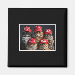 Imán Donald Trump Hace que los Gatos Sean Seguros de Nu