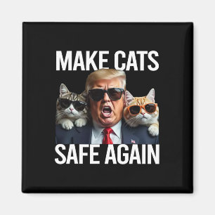 Imán Donald Trump Hace que los Gatos sean Seguros de Nu