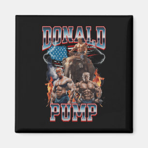 Imán Donald Trump: la cubierta de la bomba de gimnasia