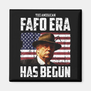 Imán Donald trump la era fafo americana alrededor y enc