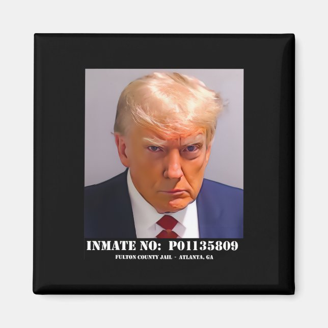 Imán Donald Trump Mug Shot (Frente)