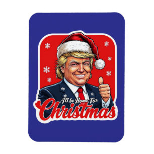 Imán Donald Trump Navidades Santa Claus Art