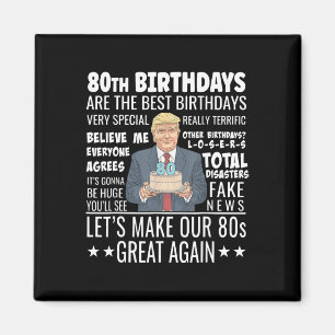 Imán Donald Trump presidente divertido cumpleaños 80 Tr