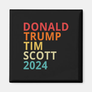 Imán Donald Trump Tim Scott 2024 Presidente Republicano