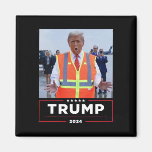 Imán Donald Trump viaja en basura camiseta