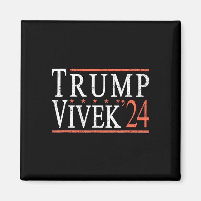 Imán Donald Trump Vivek Ramaswamy 2024 Presidente Repúb (Frente)