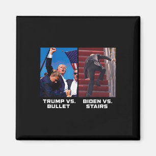 Imán Donald Trump vs. Bullet Biden vs Stairs Funny Trum