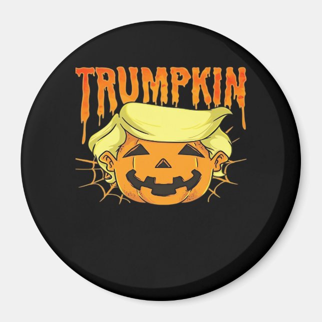Imán Donald Trumpkin gracioso presidente Fiesta Hallowe (Frente)