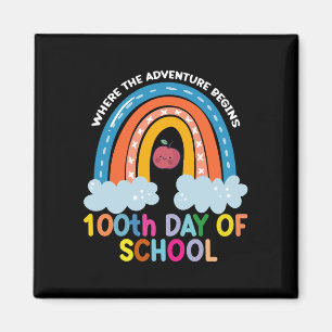 Imán Donde Comienza La Aventura 100 Días Más Inteligent
