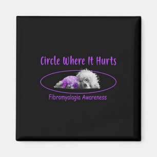 Imán Donde duele Fibromialgia Conciencia Bichon Frise