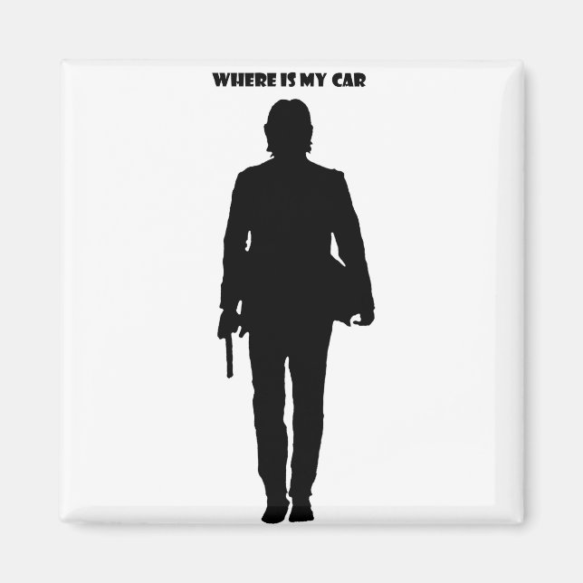 Imán ¿Dónde está mi coche? (Frente)