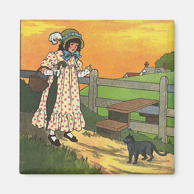 Imán ¿Dónde has estado? Madre Rhyme de oca (Frente)