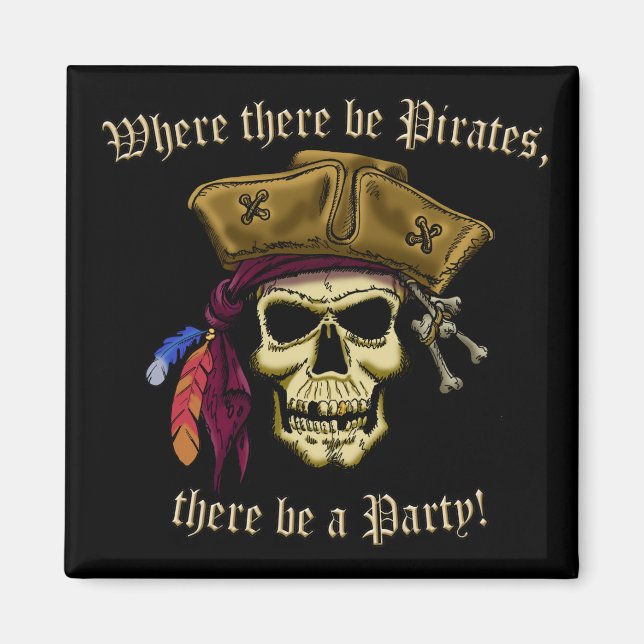Imán Donde haya piratas (Frente)