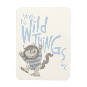 Imán Donde se citan cosas salvajes - azul