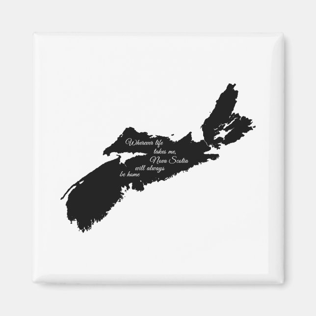 Imán Donde sea que sea la vida - Nueva Escocia siempre  (Frente)