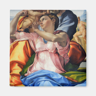 Imán Doni Tondo, Doni Madona (detalle), Michelangelo, 1