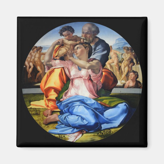 Imán Doni Tondo, Doni Madona, Michelangelo, 1507 (Frente)