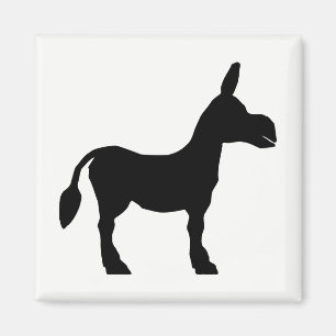 Imán Donkey Silhouette