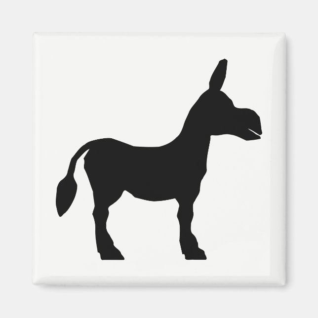 Imán Donkey Silhouette (Frente)