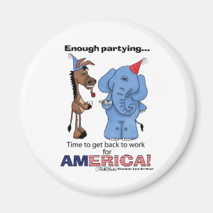 Imán ¡Donkey y Elephant ya están de fiesta!