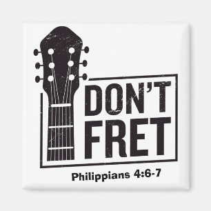 Imán Don't fret (Philippians 4:6-7) Guitar 