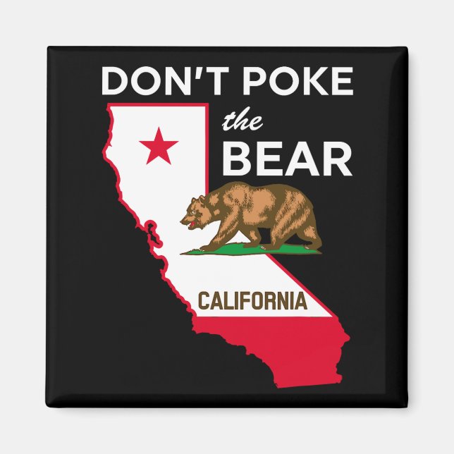 Imán Dont Ke The Bear California Republic Design  (Frente)