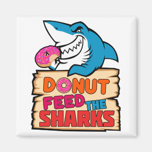Imán Donut alimenta a los tiburones con un divertido am