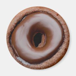 Imán Donut con escarcha de chocolate