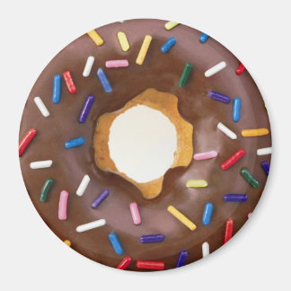 Imán donut de chocolate