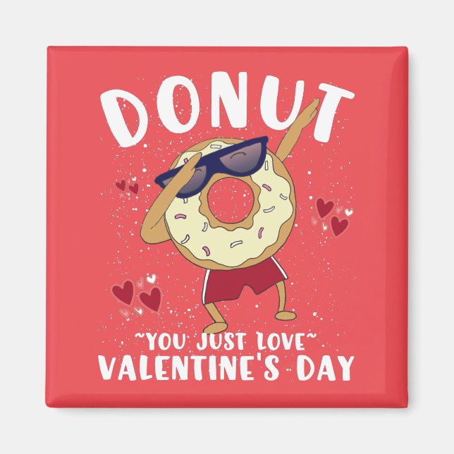 Imán Donut Día de San Valentín Cita Coffee Mug (Frente)