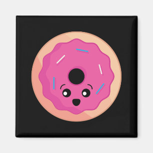 Imán Donut Face Kawaii Food Art