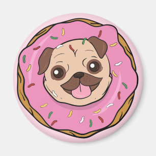 Imán Donut Pug