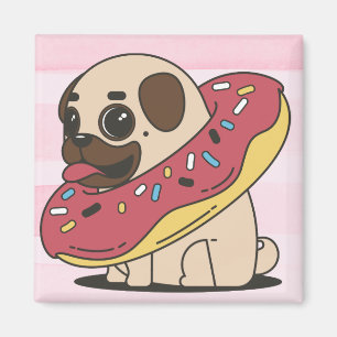 Imán Donut Pug