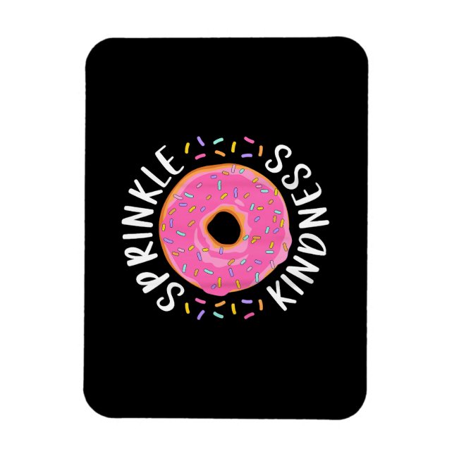Imán Donut Sprinkle Kindness Chicas graciosas (Vertical)
