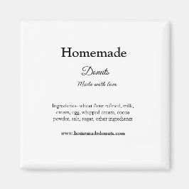 Imán Donuts caseros hechos con amor agregar sitio web d